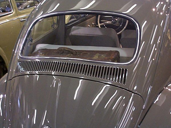Vintage suitcase in show Beetle