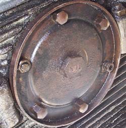 VW Beetle oil filter plate
